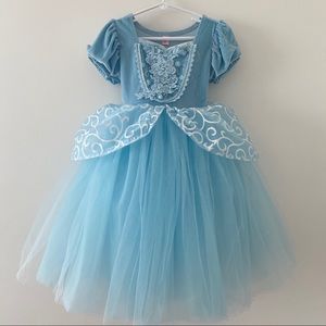 ✨CINDERELLA Princess Ball Gown Dress w Gloves 3-4✨